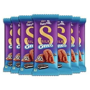 gift for partner: Cadbury Dairy Milk Silk Oreo Bars Valentine's Gift Pack Chocolate Bars, 60 g (pack of 7)