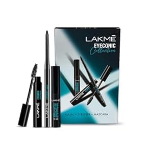 Beauty & Grooming gifts for partner: LAKMÉ Glossy Liquid Eyeconic Collection - Eye Regime Kit, Black